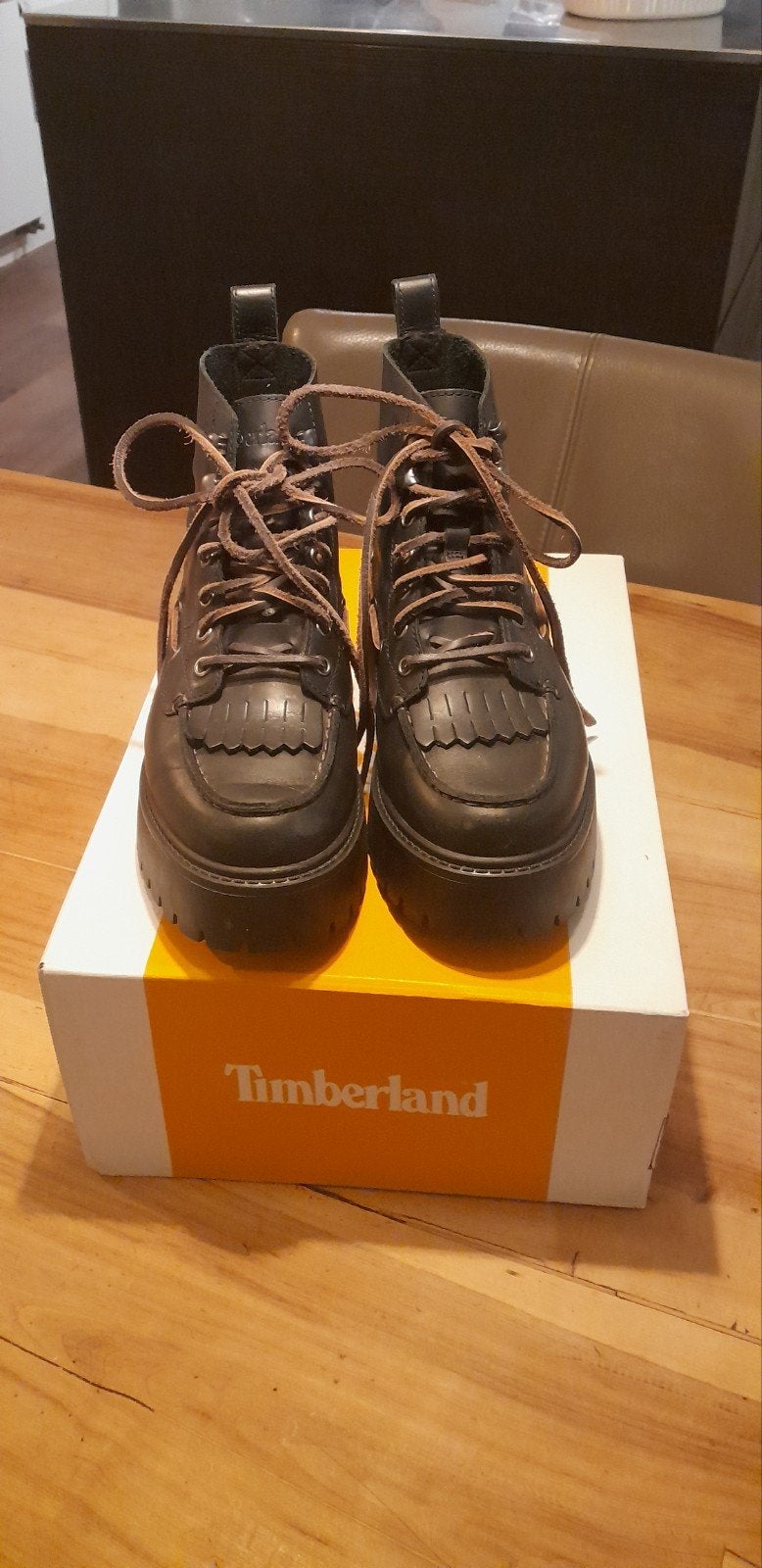 timberland mid lace boot mt 38, Zwart, Lage of Enkellaarzen, Nieuw, Ophalen of Verzenden