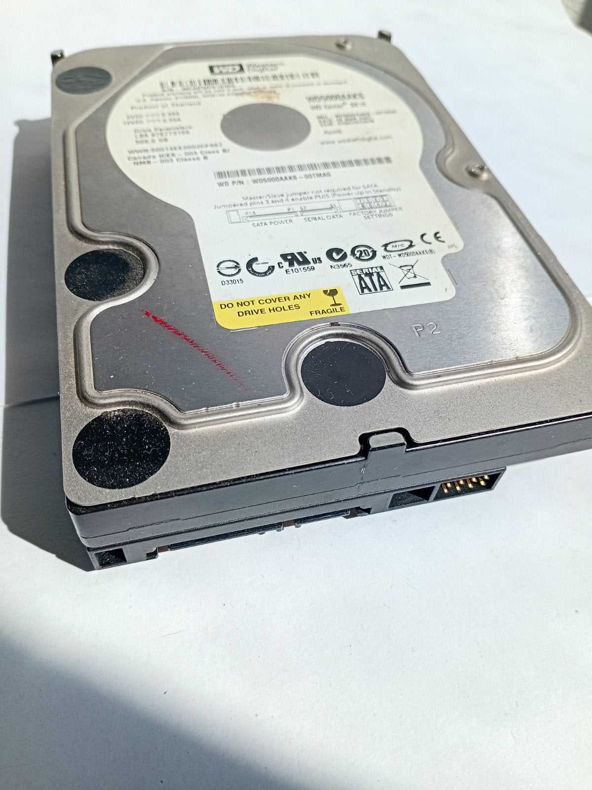 Western Digital WD5000AAKS 500GB SATA HDD, Computers en Software, Intern, Ophalen of Verzenden, 500 GB, Desktop