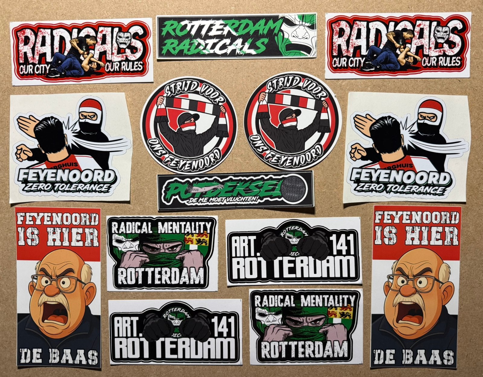 Feyenoord stickers mix 6.0, Ophalen of Verzenden, Nieuw, Overige typen