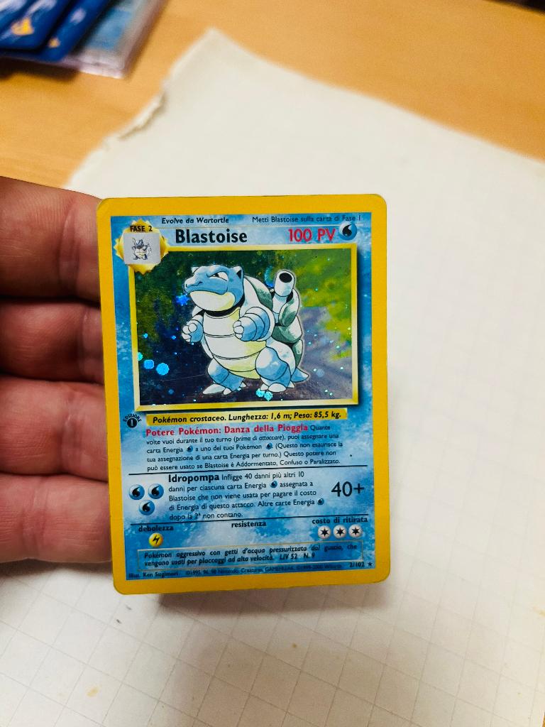 Blastoise 2/102 Holo 1st Edition Base Set Pokemon, Verzenden, Zo goed als nieuw, Losse kaart, Foil