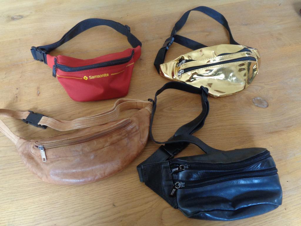 Samsonite, Ucceli(leer),goudkleur,bruin heuptasje, Ophalen of Verzenden, Zo goed als nieuw, Rood, Overige typen