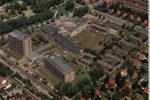 Vlissingen KLM luchtopname bejaardencentrum Ter Reede, Verzenden, 1960 tot 1980, Ongelopen, Zeeland