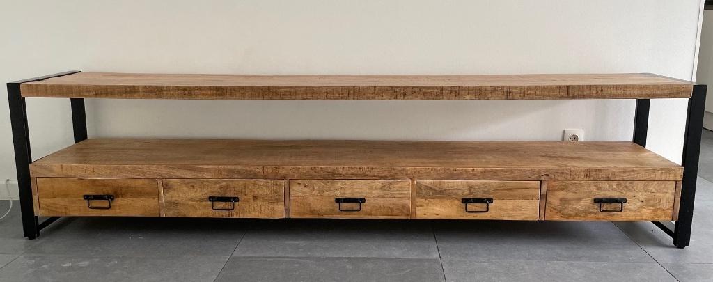 dressoir, Huis en Inrichting, Industrieel, modern. Strak vormgegeven., Zo goed als nieuw, 200 cm of meer, Minder dan 100 cm