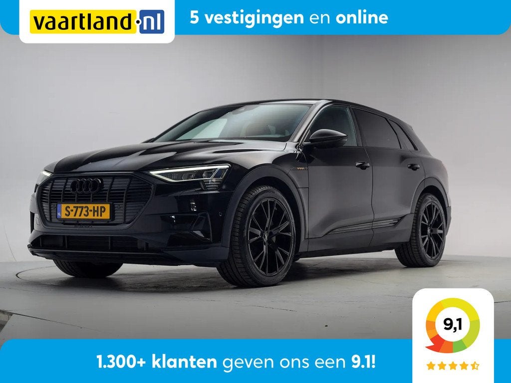Audi e-tron 55 Quattro edition 95 kWh Aut .[ Trekhaak Navi P, Auto's, Automaat, 131 €/maand, 0 cilinders, Zwart