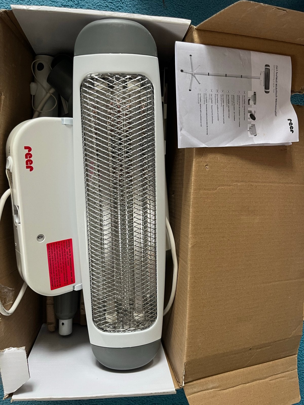 Reer 2-in-1 FeelWell Warmtestraler/Verwarming, Ophalen of Verzenden, Zo goed als nieuw