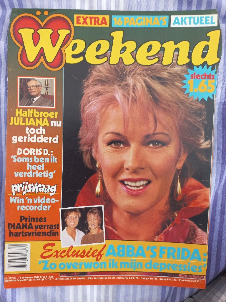 ABBA - artikel Frida Weekend 1982, Verzamelen, Ophalen of Verzenden, Gebruikt, Boek, Tijdschrift of Artikel