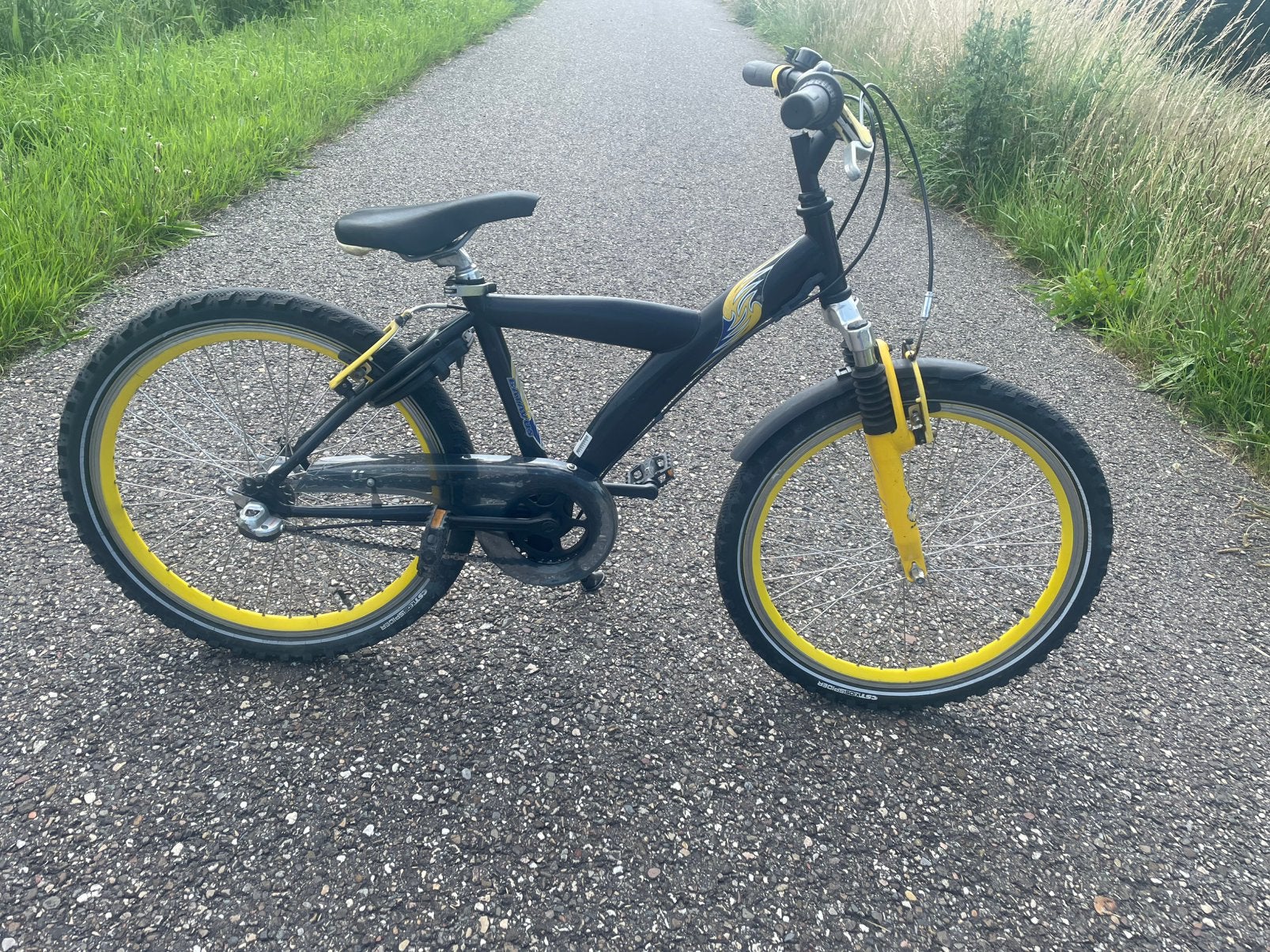 BATAVUS fiets 22” naked SNAKE jongensfiets 3 V. rijklaar, Fietsen en Brommers, Ophalen, 22 inch, Gebruikt, Velgrem