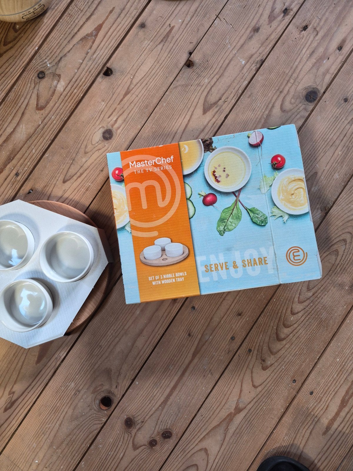 MasterChef Serve & Share Set - 3 schaaltjes met dienblad, Overige merken, Keramiek, Nieuw, Ophalen of Verzenden