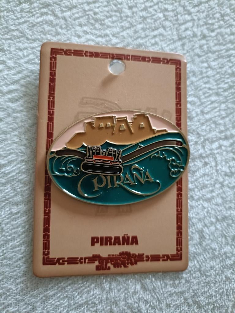 Efteling pin pirana, Ophalen of Verzenden, Zo goed als nieuw, Button of Speldje