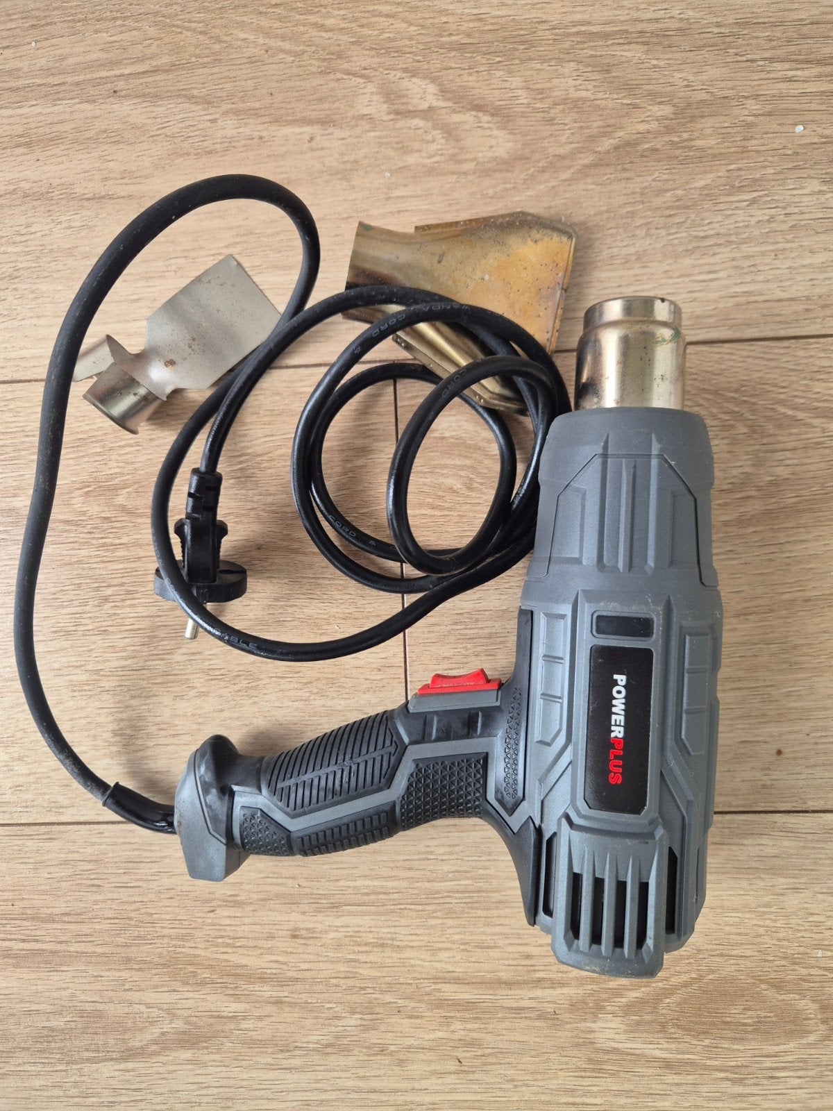 Power Plus heteluchtpistool met opzetstukken, Doe-het-zelf en Verbouw, Gereedschap | Handgereedschap, Ophalen, Gebruikt, Overige typen
