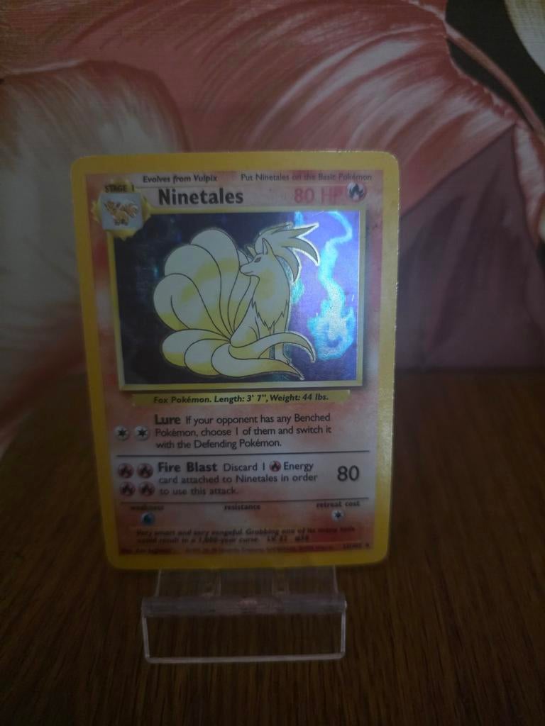 Ninetales Pokemon Kaart, Ophalen of Verzenden