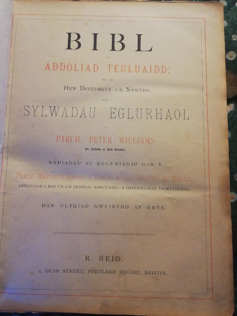 Antieke unieke bibl 1796, Ophalen, Onbekend