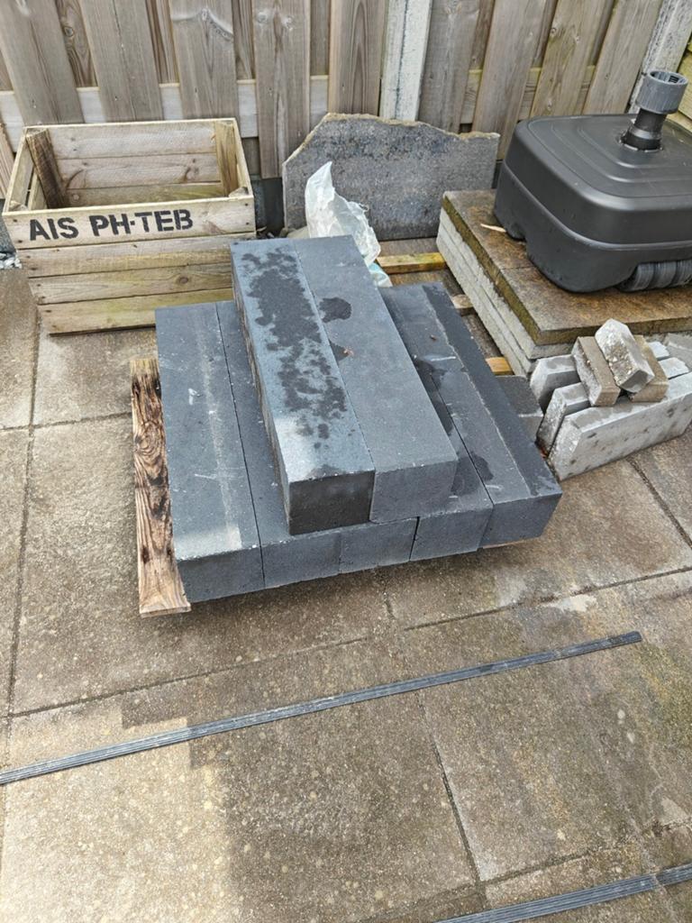 Stapelblokken 12x12x60, Tuin en Terras, Tegels en Klinkers, Ophalen, Overige typen, Nieuw, Minder dan 5 m²