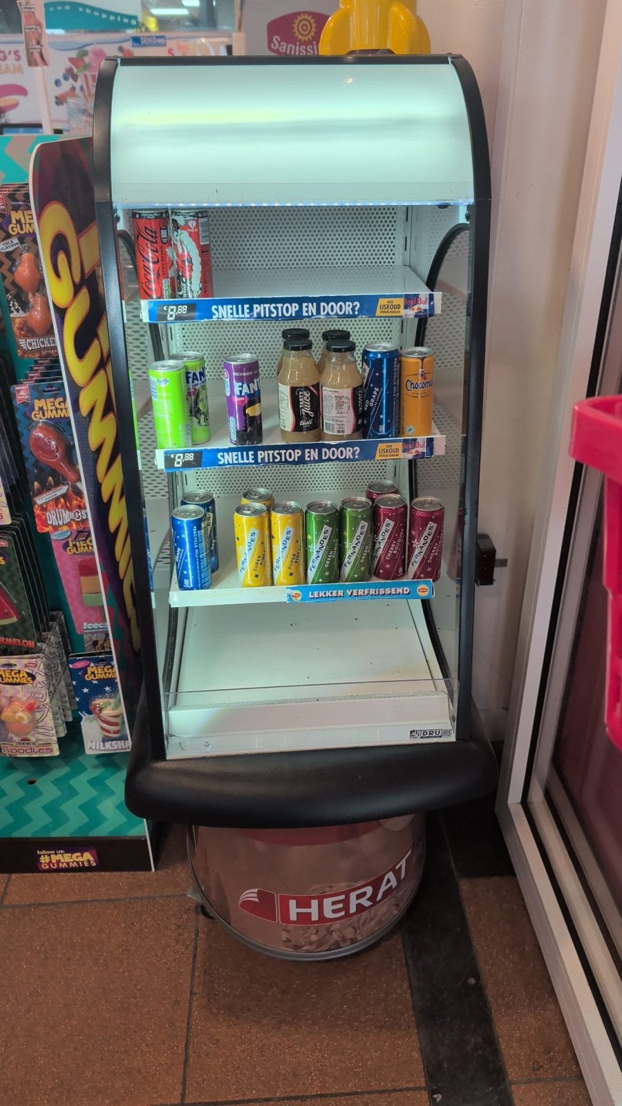 Kleine koeling / display koelkast voor dranken, Ophalen of Verzenden, Minder dan 75 liter, Zonder vriesvak, Gebruikt