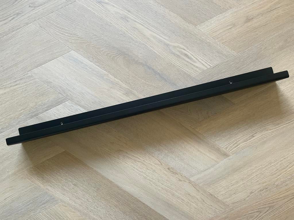 Stalen zwarte wandplank fotoplank 90cm, Ophalen, Zo goed als nieuw