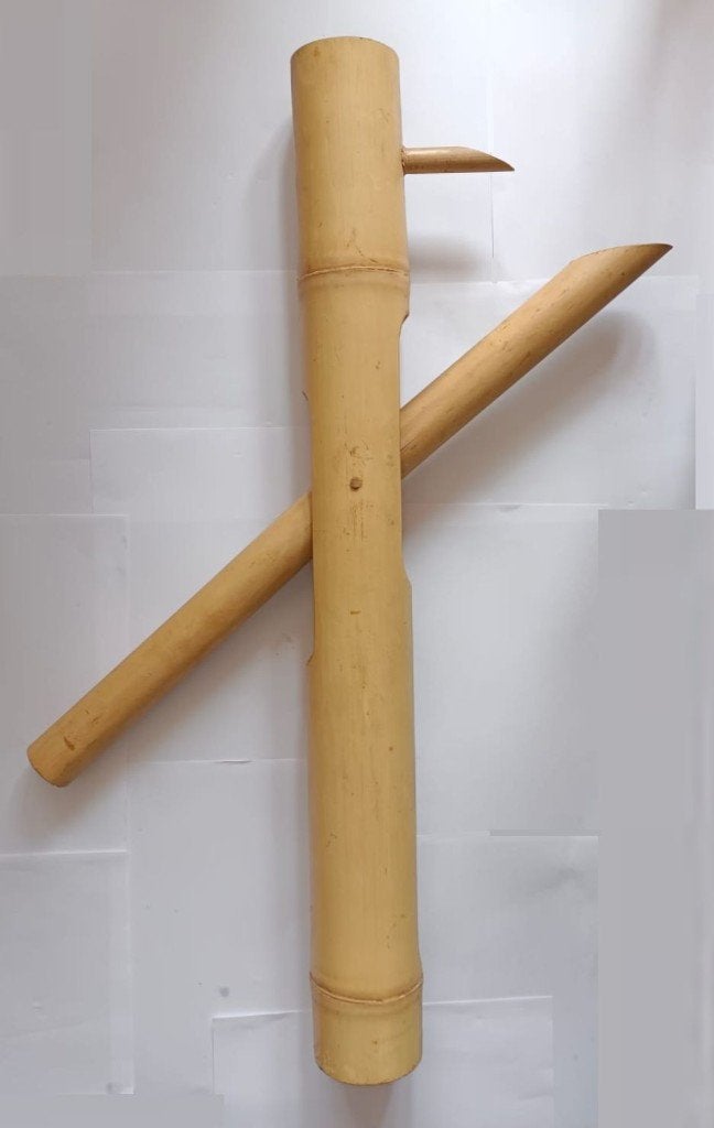 Bamboe Shishio Doshi Watertuimelaar Klapper ~70cm - Zen Tuin, Verzenden, Nieuw, Overige materialen, Waterornament