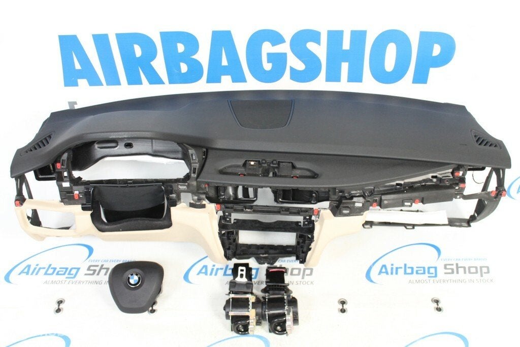 Airbag set - Dashboard zwart/beige BMW X5 F15 (2013-2018), Gebruikt, Ophalen of Verzenden