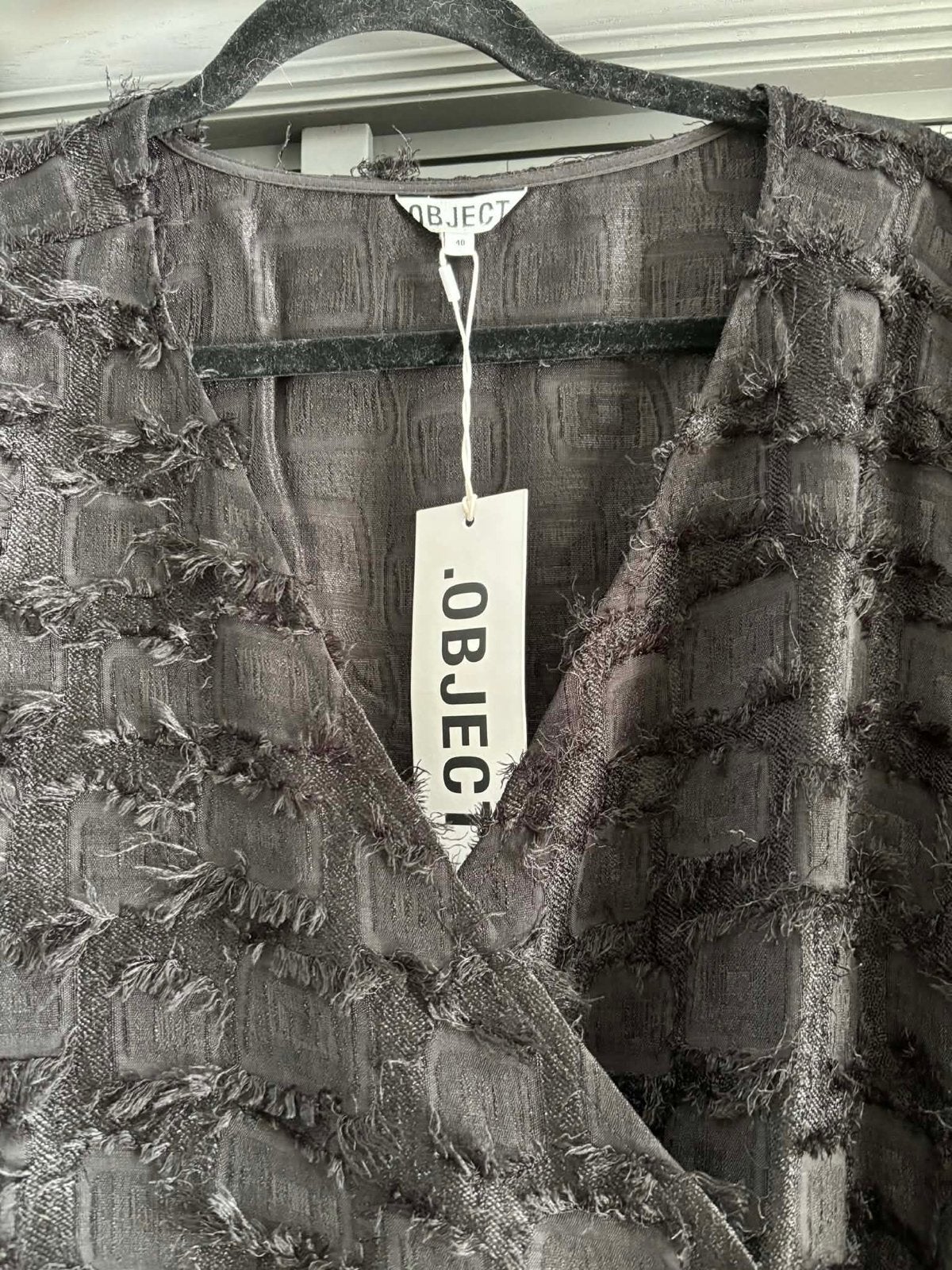 OBJECT Daria Wrap Dress Zwart Maat 40 Nieuw met kaartje, Kleding | Dames, Maat 38/40 (M), Zwart, Nieuw, Ophalen of Verzenden
