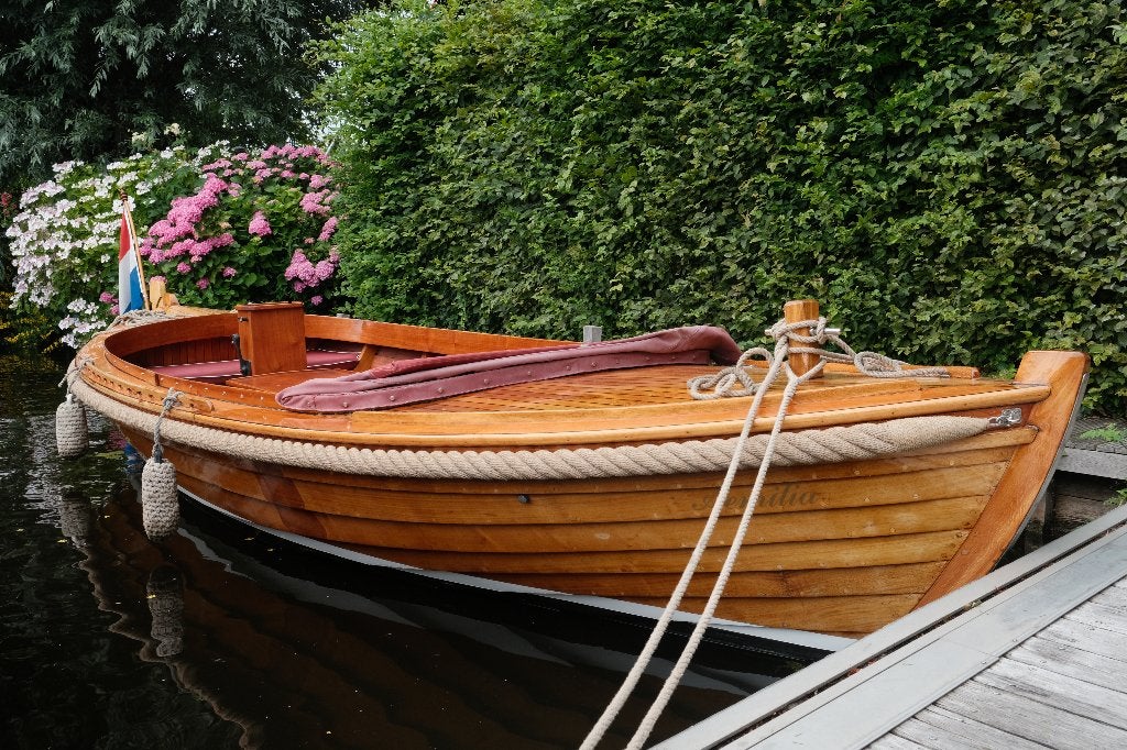 Prachtige Saare Paat 20 - Mahonie houten overnaadse sloep, Watersport en Boten, 16 pk, Tender, Gebruikt, Binnenboordmotor