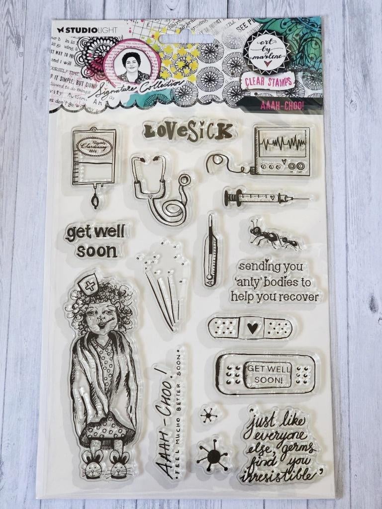 Art by Marlene - Aaah-Choo stamp, Ophalen of Verzenden, Nieuw, Clearstamp
