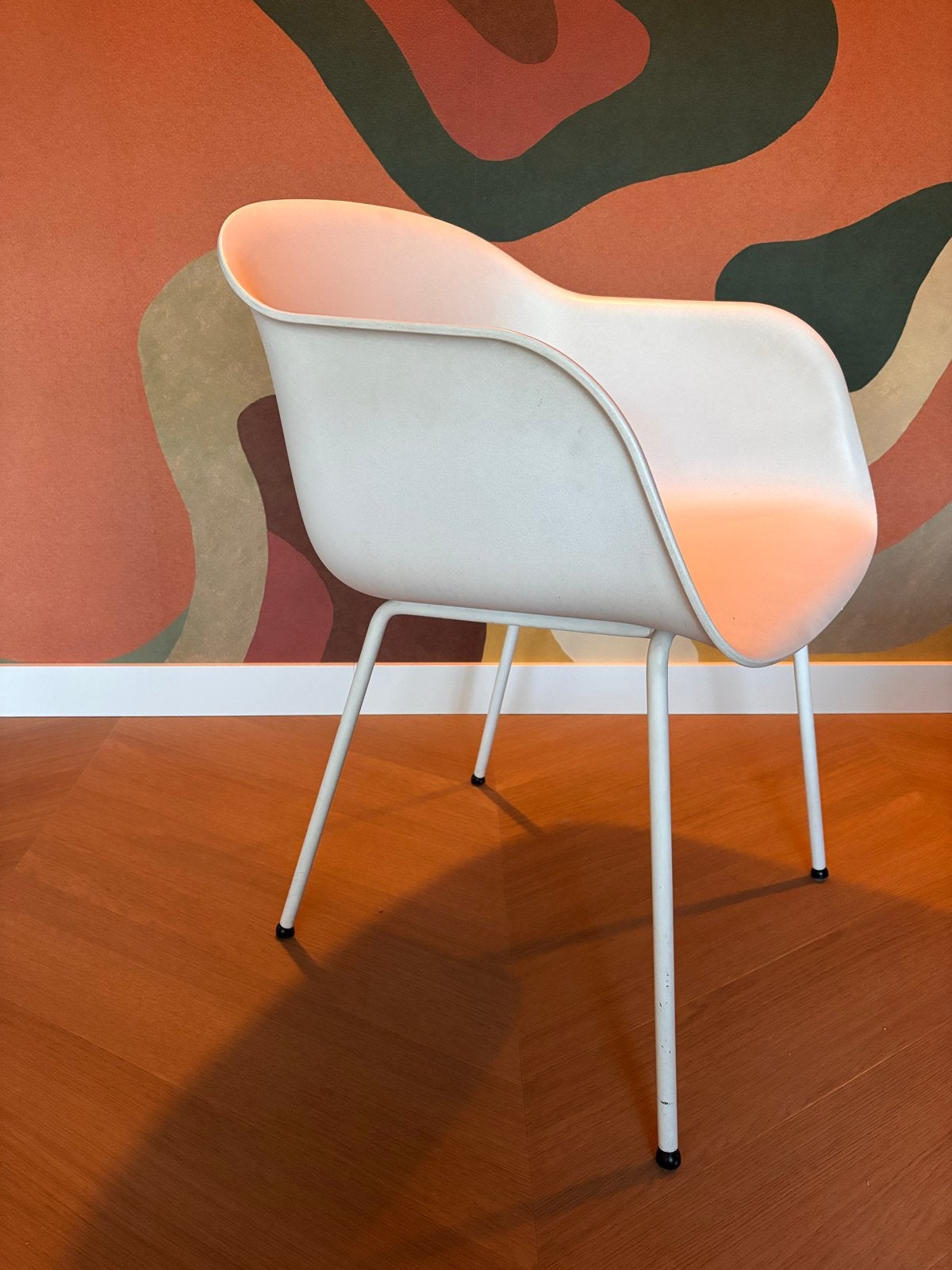 Muuto Fiber Stoel - Gebruikt, prima voor tweede ronde, Ophalen, Kunststof, Gebruikt, Wit