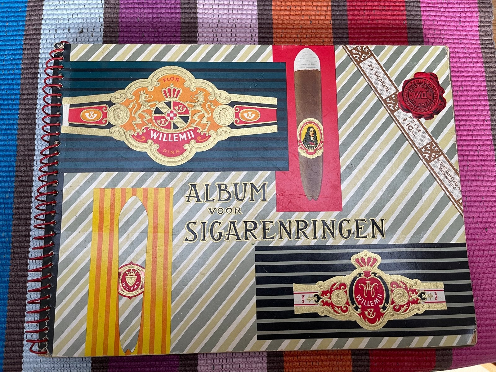 Vintage Sigarenbandjes Album - Willem II & Jasneva, Verzamelen, Ophalen of Verzenden, Gebruikt