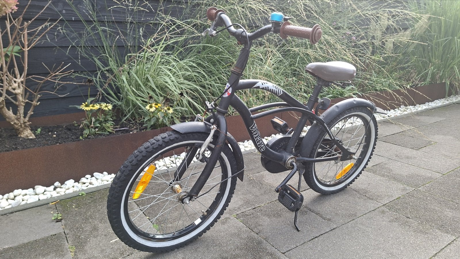 Volare Black Cruiser jongensfiets 18 inch, Ophalen, Gebruikt, Terugtraprem, 16 tot 20 inch