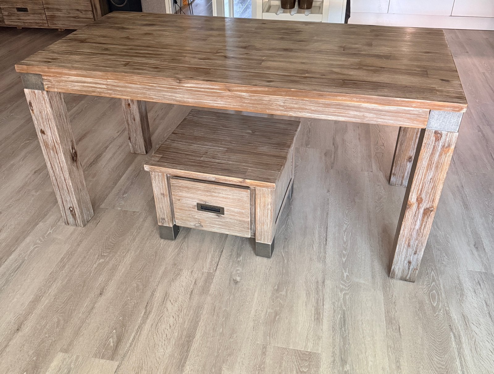Eettafel van De Bommel incl bijzettafel, Huis en Inrichting, Ophalen, Zo goed als nieuw