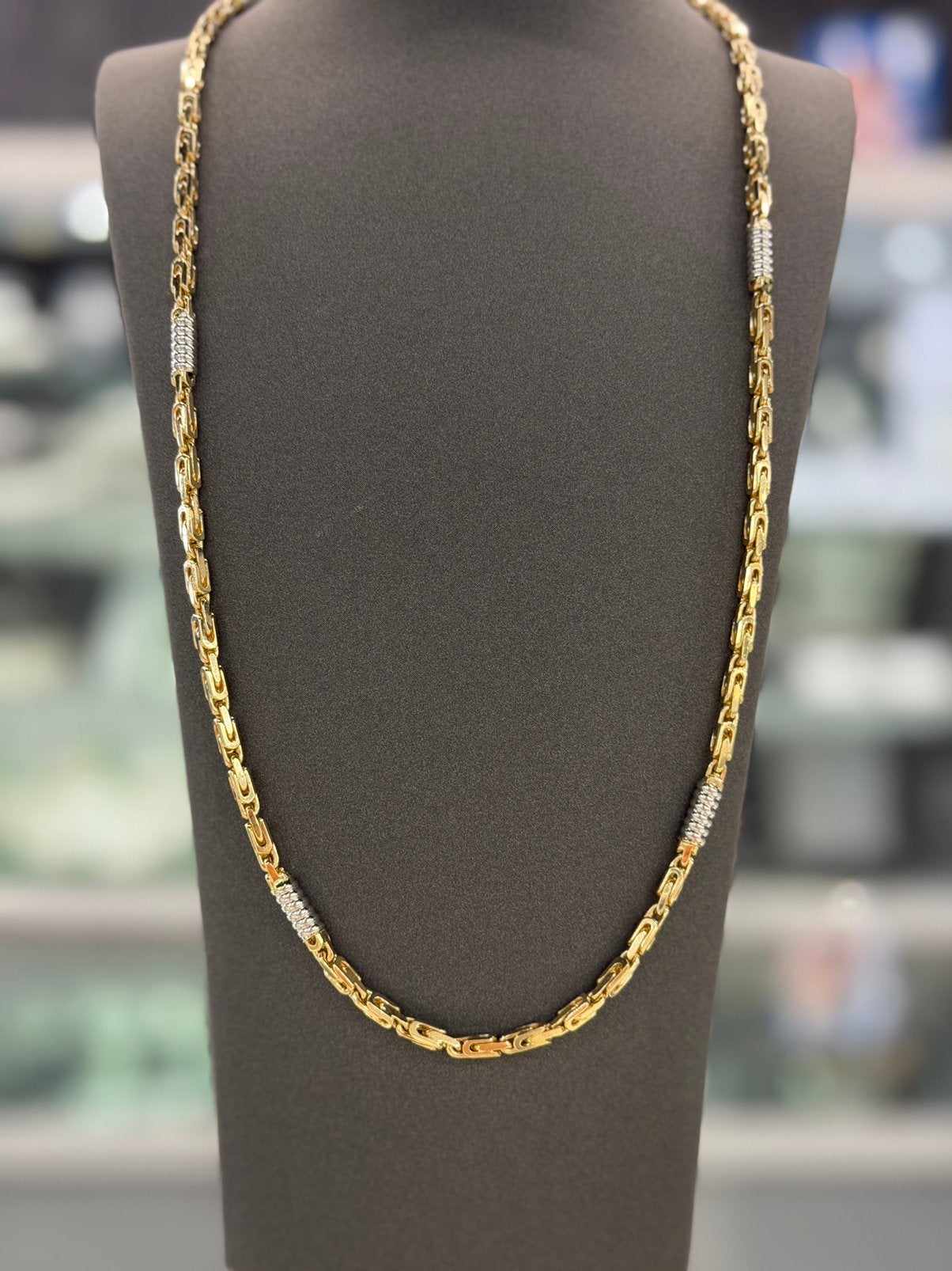 14 Karaat Goud - Monte Carlo Ketting - Massief - 78.60 Gram, Ophalen of Verzenden, Nieuw, Goud