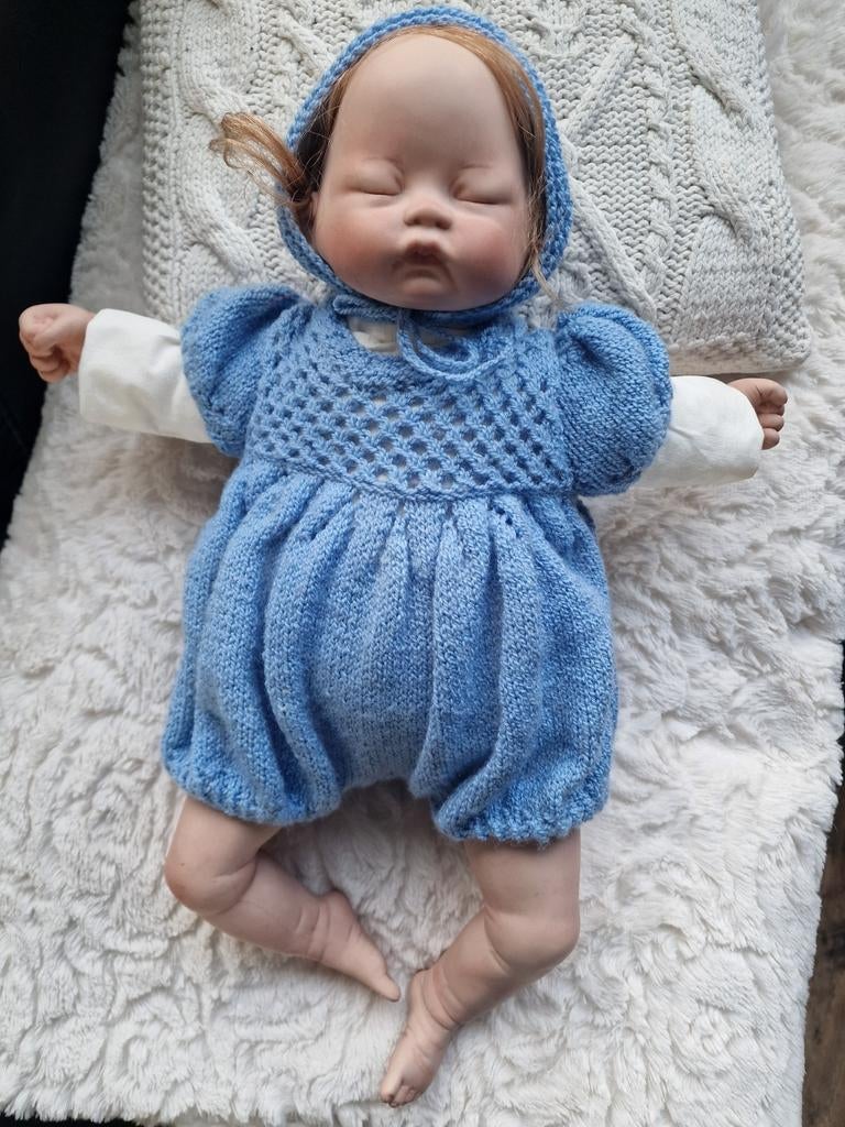 Reborn babypop van porselein - 50cm, Ophalen of Verzenden, Nieuw, Babypop