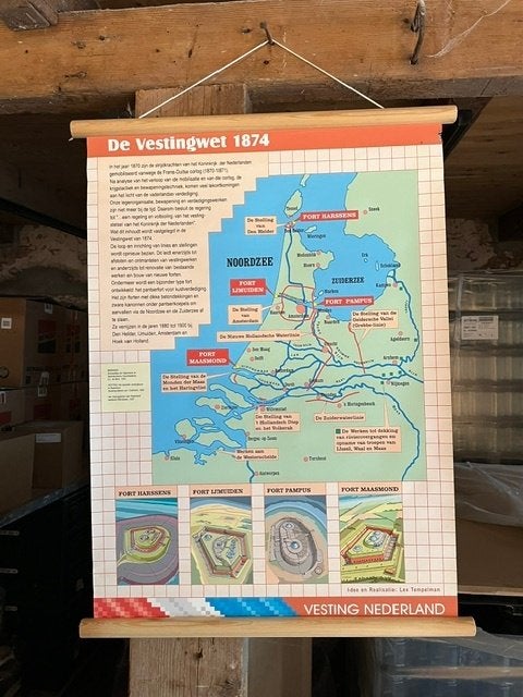 schoolplaten waterlinie, Ophalen, Geschiedenis