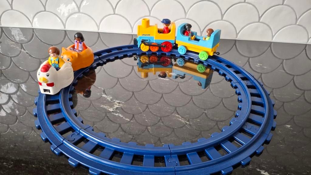 123 playmobil trein, Kinderen en Baby's, Speelgoed | Playmobil, Ophalen of Verzenden