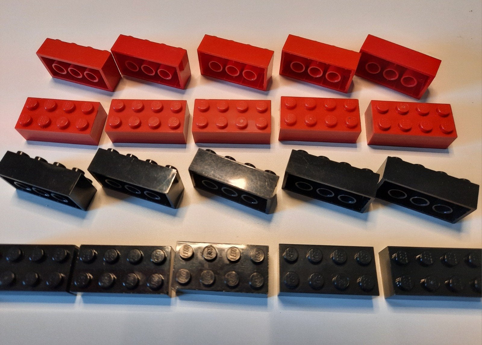 lego basis blokjes 4x2( 100 stuks), Verzenden, Gebruikt