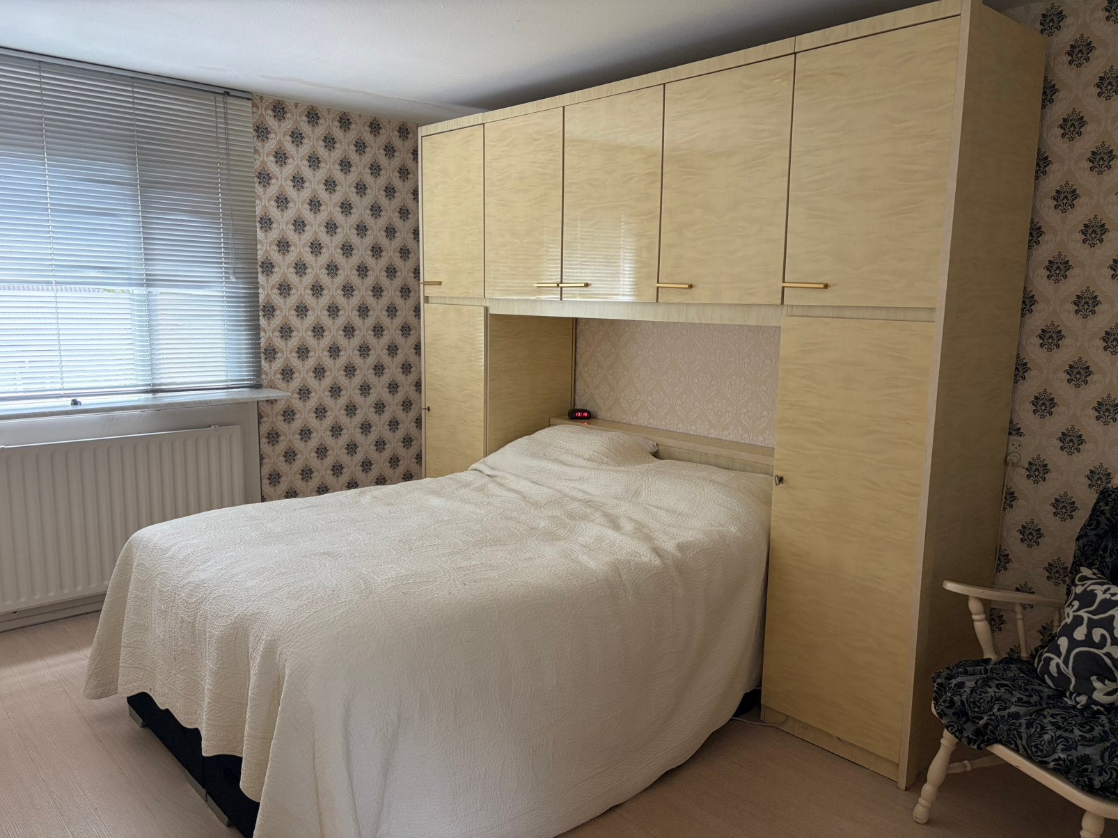 Mid-century bedombouw incl bed, Ophalen
