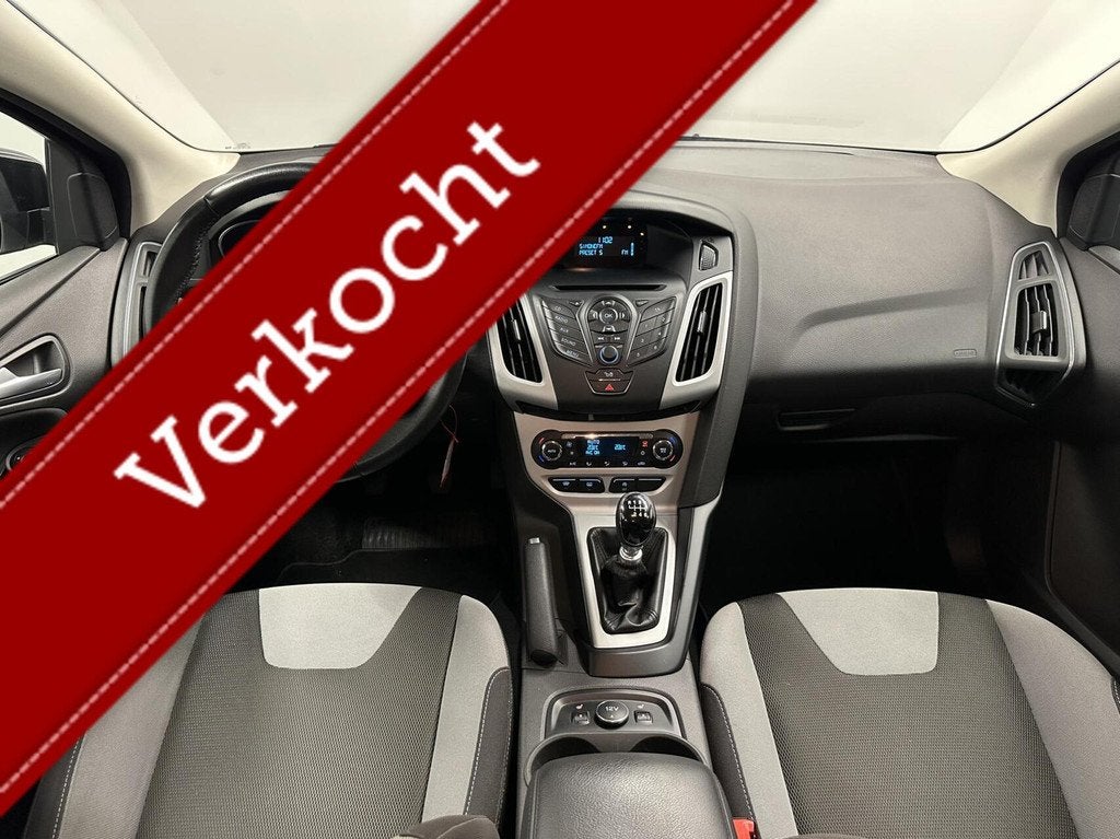 Ford Focus 1.0 EcoBoost Edition Plus ECC TREKHAAK STOELVERWA, Euro 5, Gebruikt, 635 kg, Zwart