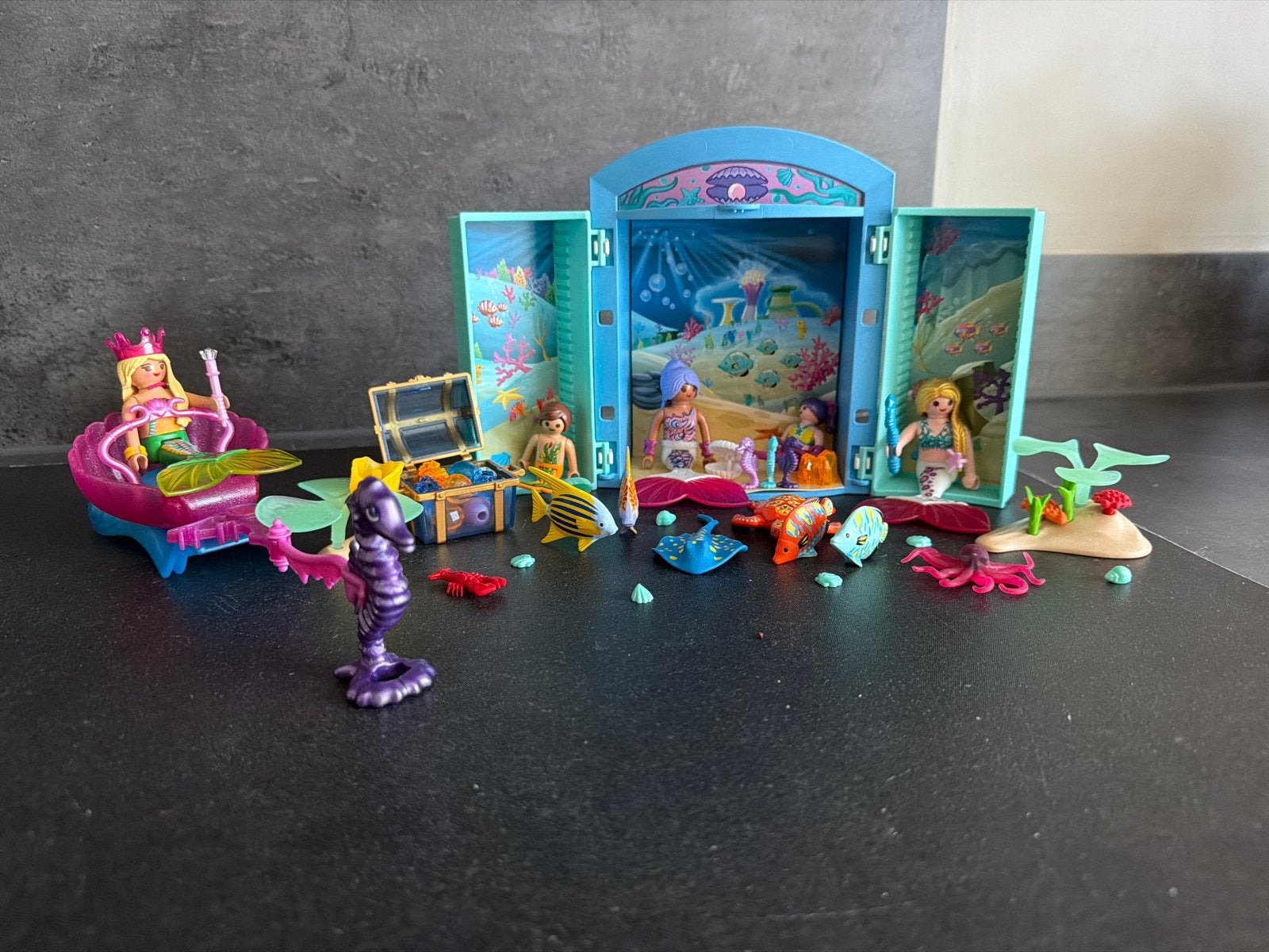 Playmobil Zeemeermin Wereld met Accessoires, Complete set, Overige typen, Ophalen of Verzenden, Zo goed als nieuw