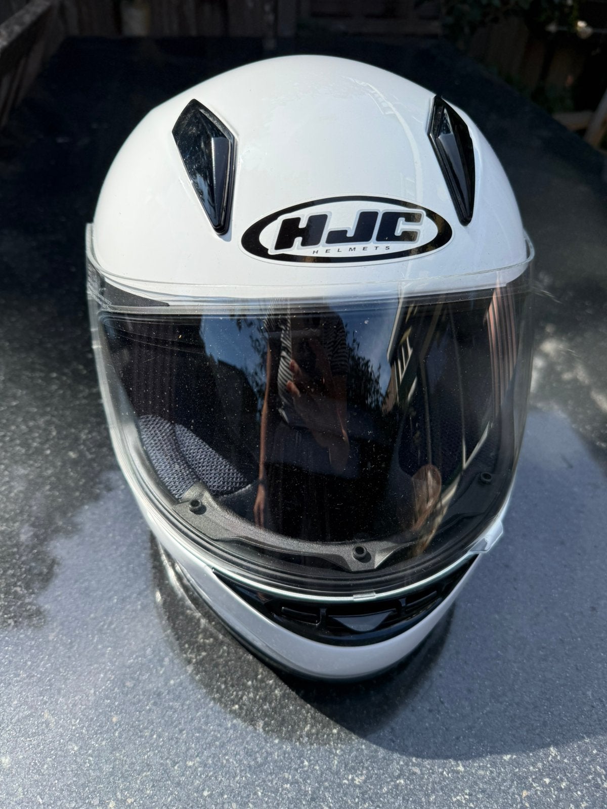 HJC helm CL-Y maat jeugd xs, 49 wit, Motoren, XS, HJC, Ophalen of Verzenden, Integraalhelm