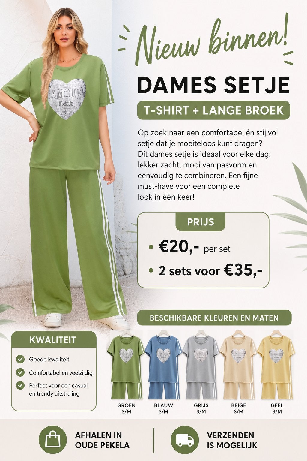 Dames sets diverse kleuren, Ophalen of Verzenden, Nieuw, Lang
