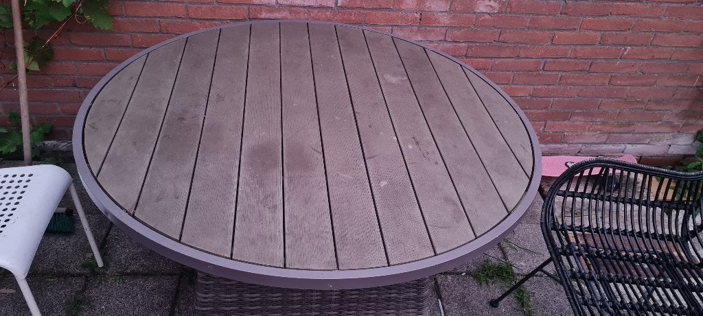 Tuin tafel, Verzenden, Zo goed als nieuw, Ovaal, Overige materialen