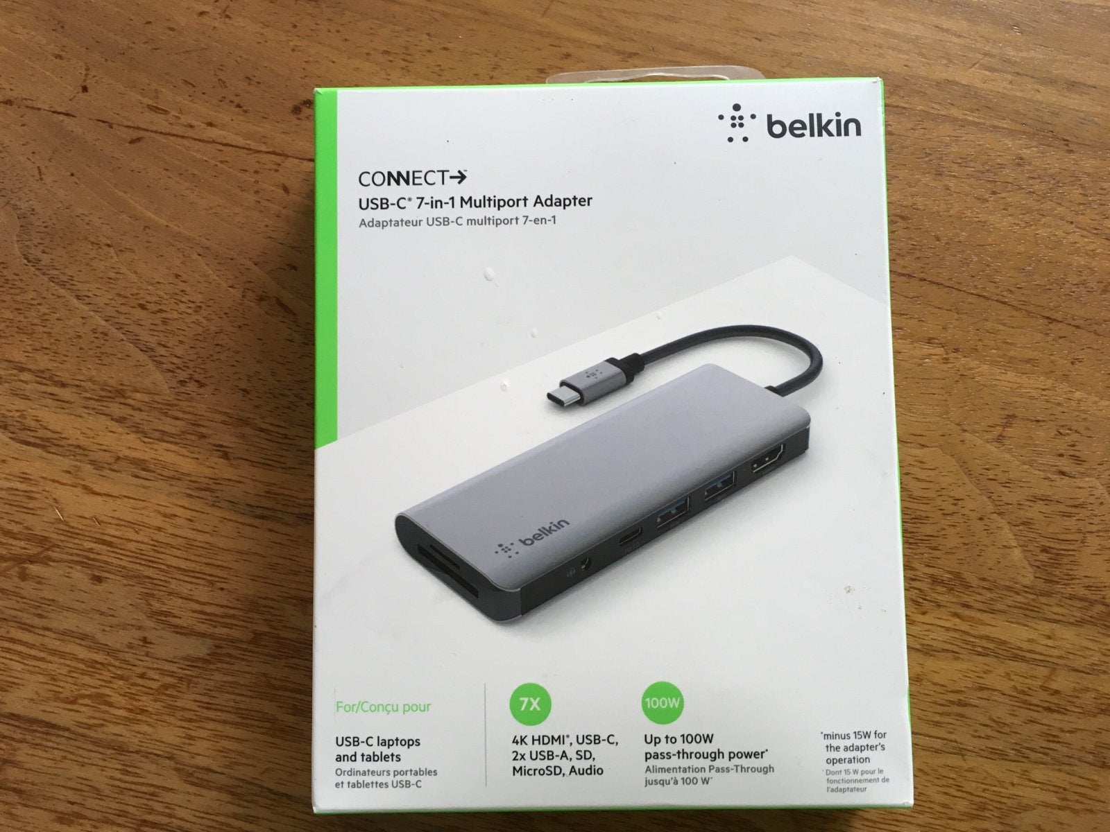 Belkin USB-C 7-in-1 Multiport Adapter - Zo goed als nieuw, Ophalen of Verzenden, Zo goed als nieuw