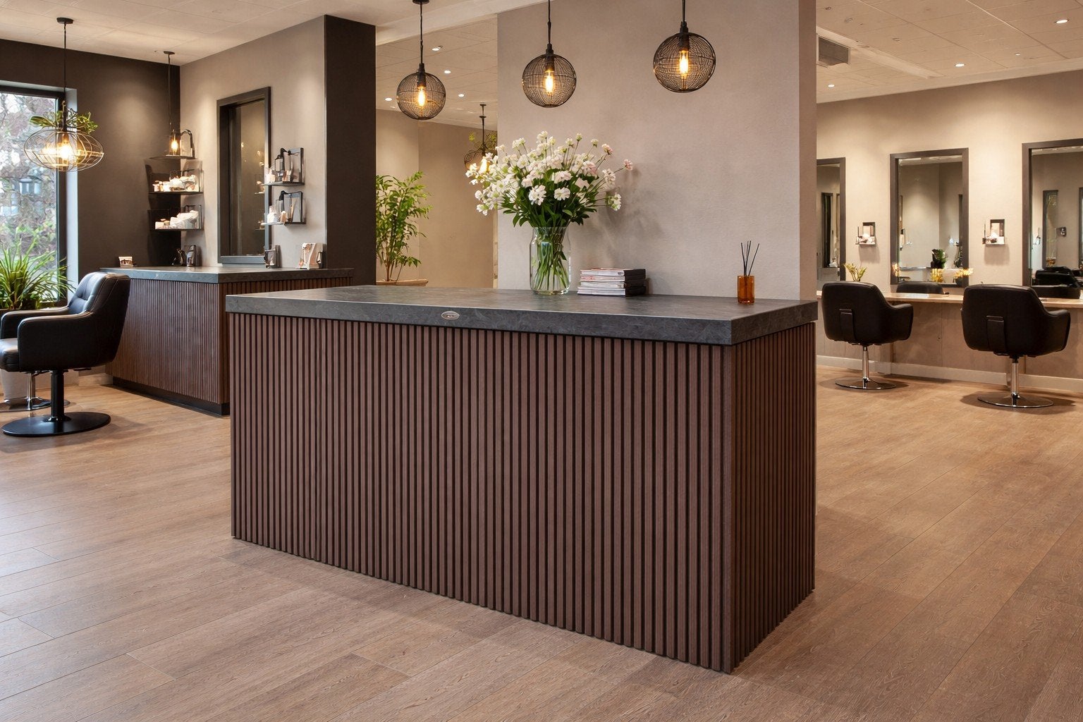 Toonbank Balie winkelinterieur, Met plank(en), Nieuw, Ophalen of Verzenden, 200 cm of meer