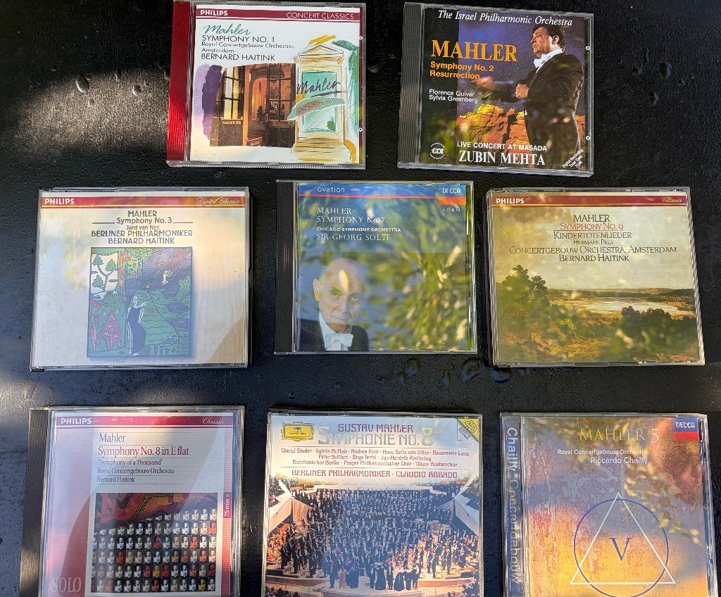 5  X CD + 3 x Dubbel CD Mahler Symfonieën, Ophalen of Verzenden, Romantiek, Zo goed als nieuw, Orkest of Ballet