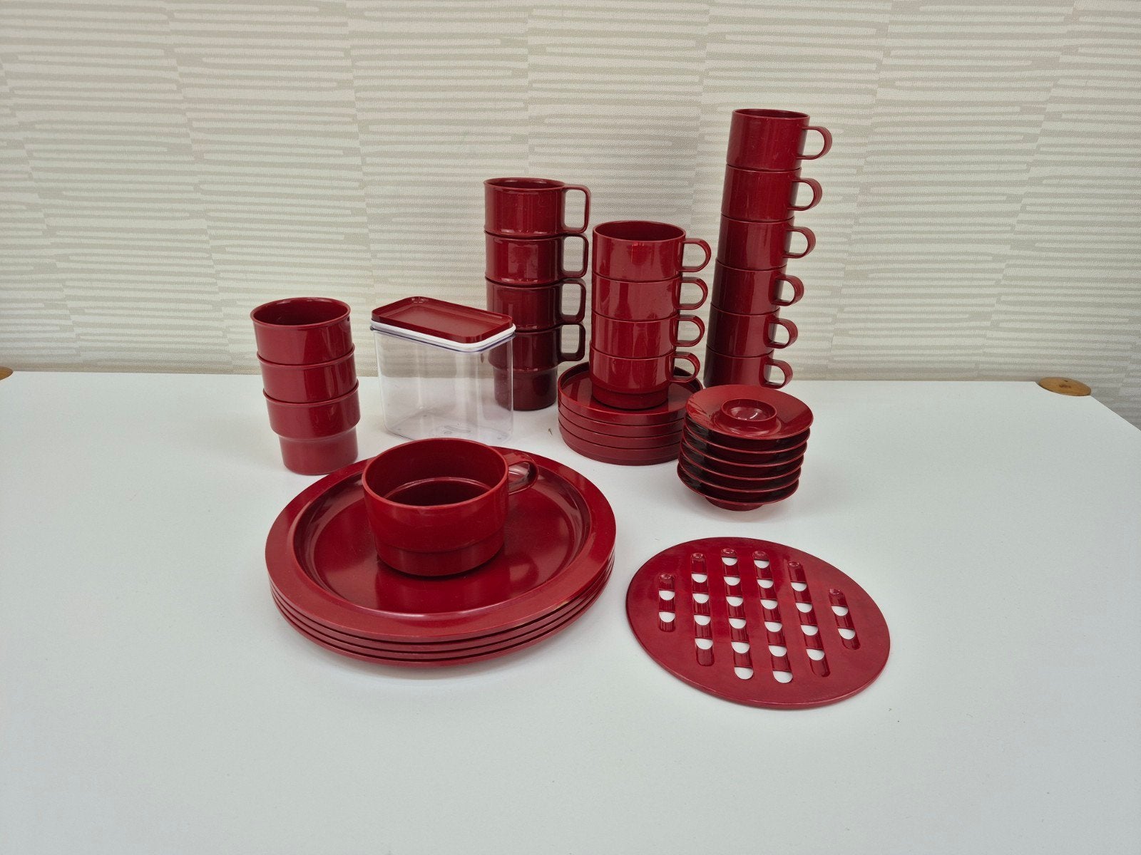Per stuk €1,- Vintage Mepal Rosti campingservies., Ophalen of Verzenden, ., ., .