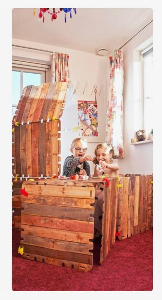 Fantasy forts hut karton Large set, Ophalen, Gebruikt
