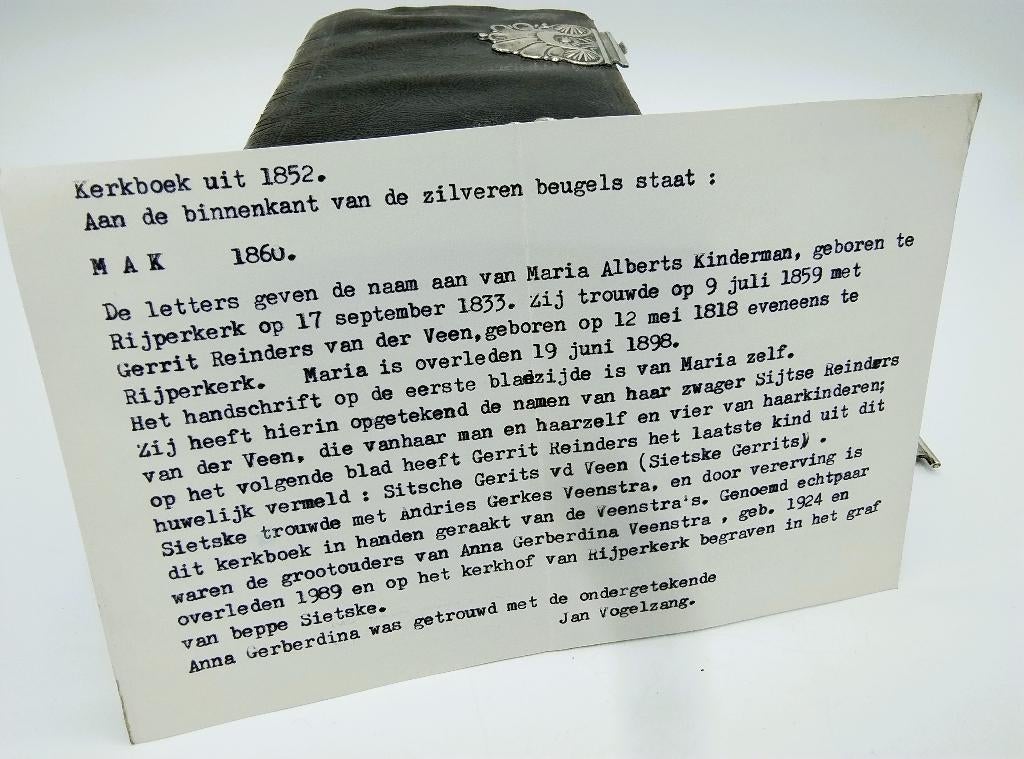 Bijbel met zilveren sloten, A. Kooiman, Schoonhoven, 1856, Gelezen, Verzenden, Diverse auteurs, Christendom | Katholiek