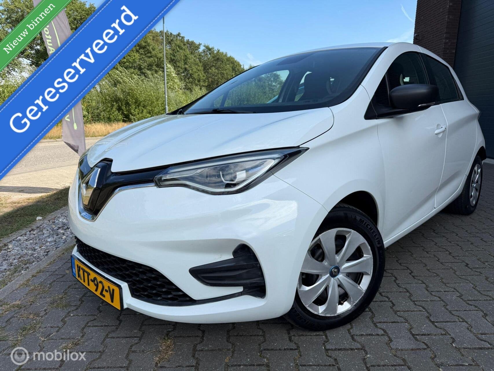 Renault Zoe R110 Life 52 kWh CCS koopaccu !, Auto's, Gebruikt, Wit, ZOE, 109 pk