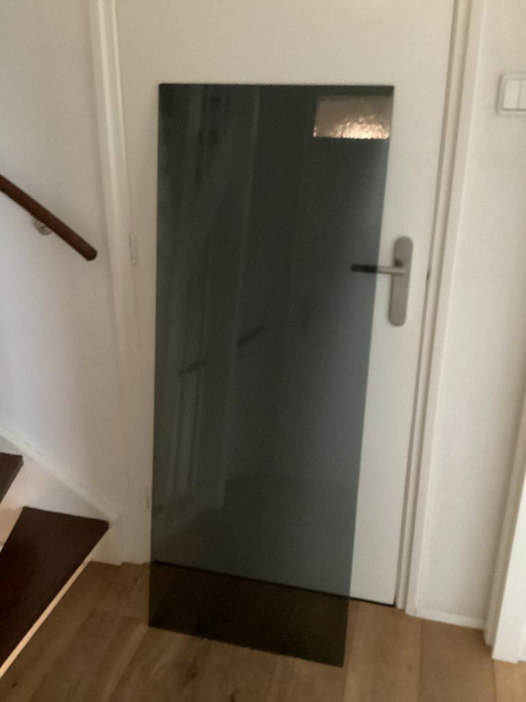 Grote glasplaat, rookglas, 147cm X 56cm X 8mm, Ophalen, 80 tot 120 cm, Nieuw, 160 cm of meer