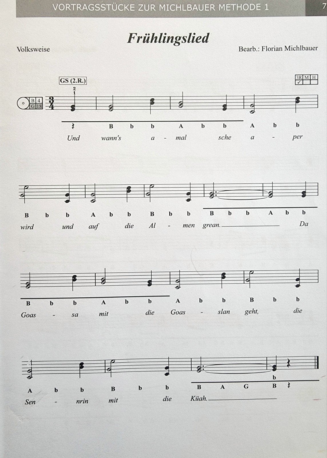 Michlbauer Methode 1 voor Steirische Harmonika + CD Div55, Muziek en Instrumenten, Verzenden, Wereldmuziek, Les of Cursus, Overige instrumenten