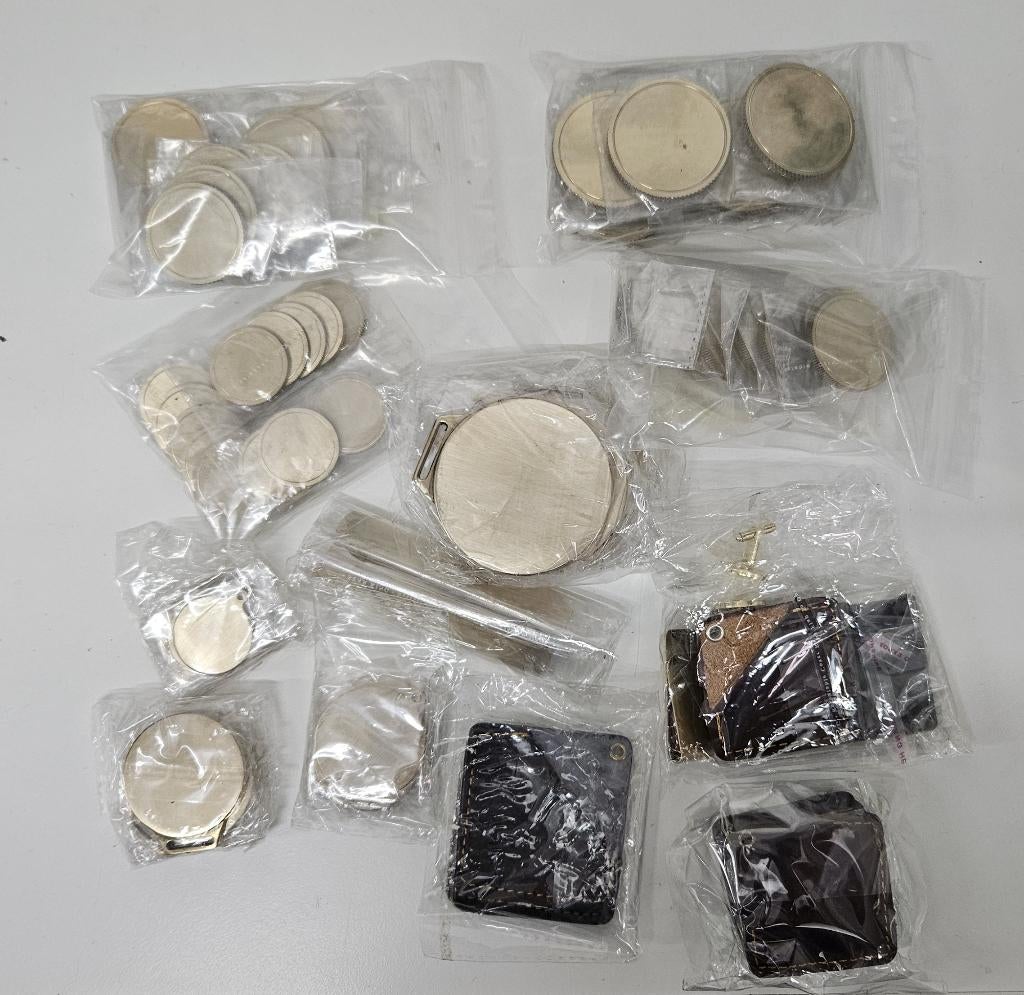 Munten (coins) en medailles van echt brass voor Fiber Lasers, Hobby en Vrije tijd, Overige Hobby en Vrije tijd, Nieuw, Ophalen