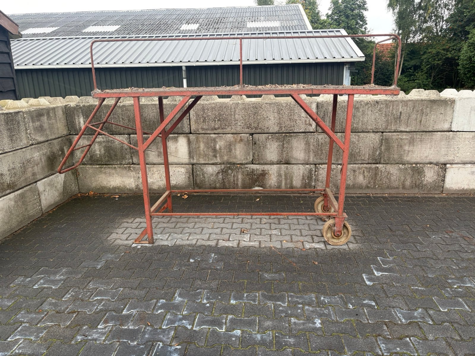 Steiger, Ophalen, Gebruikt, Rolsteiger of Kamersteiger, Minder dan 2 meter